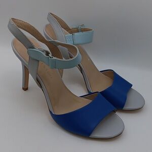 ELEGANT BLUE/ GRAY HEELS SIZE 8.5